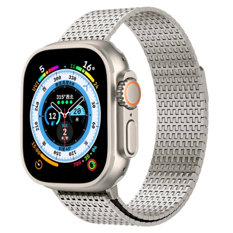 Frendorf | Für Apple Watch Series 2 38 mm Milanese Loop Magnetverschluss Edelstahl Armband (Titan-Gold)