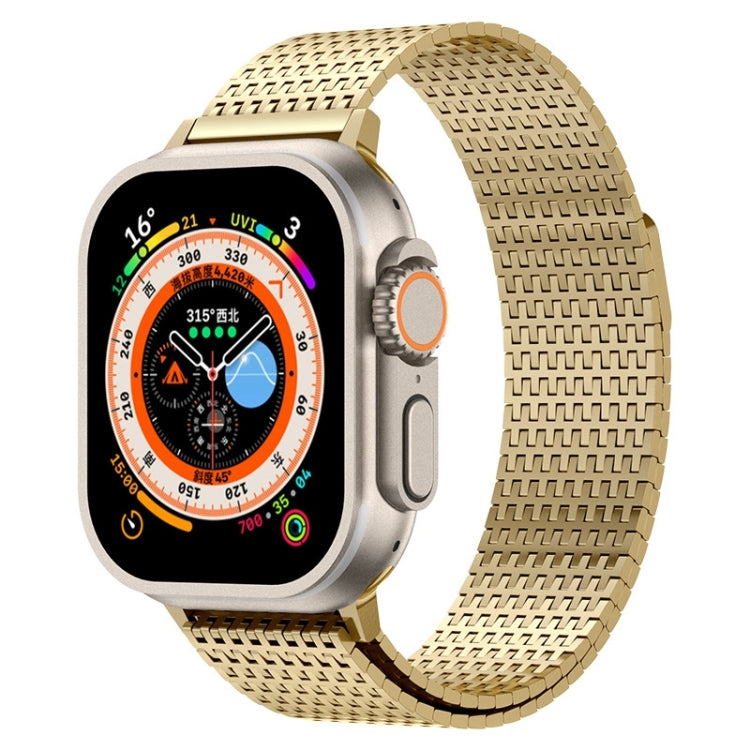 Frendorf | Für Apple Watch Series 2 38mm Milanese Loop Magnetverschluss Edelstahl Armband (Gold)