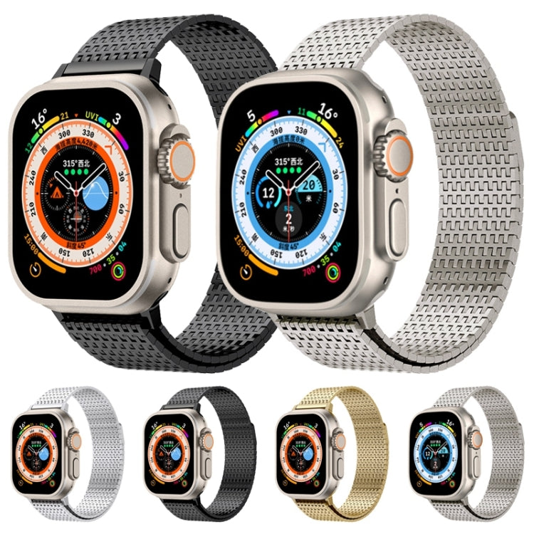 Frendorf | Für Apple Watch Series 4 40mm Milanese Loop Magnetverschluss Edelstahl Armband (Silber)