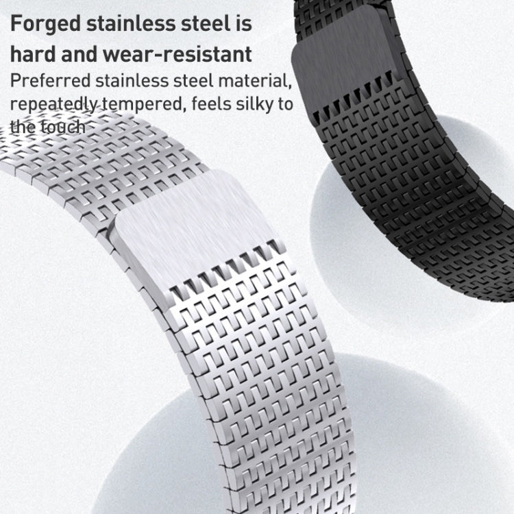 Frendorf | Für Apple Watch Series 4 40mm Milanese Loop Magnetverschluss Edelstahl Armband (Silber)