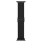 Frendorf | Für Apple Watch SE 2022 40mm Carbonfasertextur Snap-Buckle Nylon-Uhrenarmband (Schwarz)