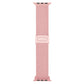 Frendorf | Für Apple Watch Series 4 40mm Kohlefasertextur Snap-Schnalle Nylon-Uhrenarmband (Pink)