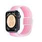 Frendorf | Für Apple Watch Series 2 42mm Kohlefaserstruktur Snap-Buckle Nylon-Uhrenband (Gradient Pink)