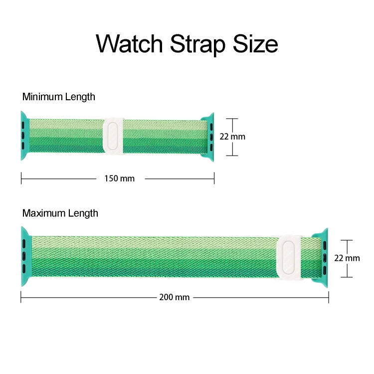 Frendorf | Für Apple Watch Series 5 44mm Kohlefasertextur Snap-Buckle Nylon-Uhrenarmband (Blau)