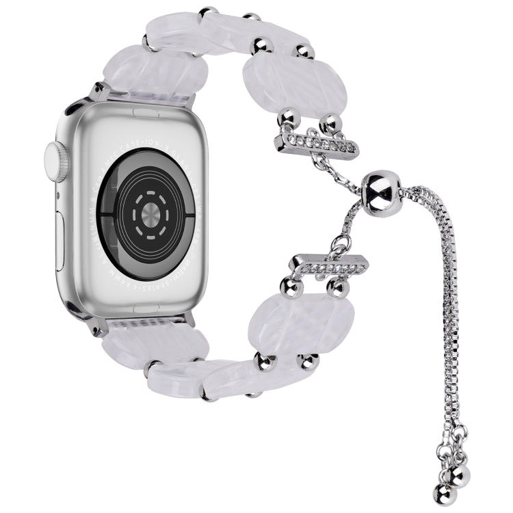 Frendorf | Für Apple Watch SE 2023 44mm Harz einziehbares Kettenarmband (fluoreszierend)