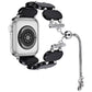 Frendorf | Für Apple Watch Series 7 45mm Harz ausziehbare Kette Armband (Schwarz)