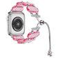 Frendorf | Für Apple Watch SE 40mm Harz Ausziehbare Kette Uhrenarmband (Rosa)