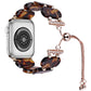 Frendorf | Für Apple Watch Series 4 40mm Harz Teleskop Kette Uhrband (Schildpatt)