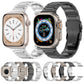 Frendorf | Für Apple Watch Series 2 42mm I-förmiges Titan Metall Uhr Band (Spiegel Silber)