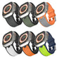 Frendorf | Für Apple Watch Series 3 42mm Eichen-Silikon-Uhrenarmband (Blau Limette)
