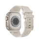 Frendorf | Für Apple Watch SE 44mm Loners Flüssigsilikon Armband (Titanium Starlight)
