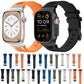 Frerndorf | Für Apple Watch Series 9 45mm Loners Liquid Silicone Watch Band (Titanium Starlight)