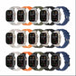 Frendorf | Für Apple Watch SE 44mm Loners Flüssigsilikon Armband (Titanium Starlight)