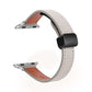 Frendorf | Für Apple Watch SE 40mm Schlanke Magnetische Schnalle Echtes Leder Uhrenarmband (Einfarbig Grau)