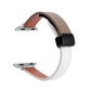 Frendorf | Für Apple Watch Series 6 44mm Slim Magnetic Buckle Echtes Leder Uhrenarmband (Litchi Beige Kaffee)