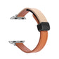 Frendorf | Für Apple Watch Series 2 42mm Slim Magnetic Buckle Echtes Leder Uhrenarmband (Litchi Orange Aprikose)