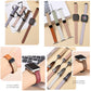 Frendorf | Für Apple Watch Series 4 40mm Slim Magnet Schnalle Echtleder Uhrband (Litchi Aprikose)