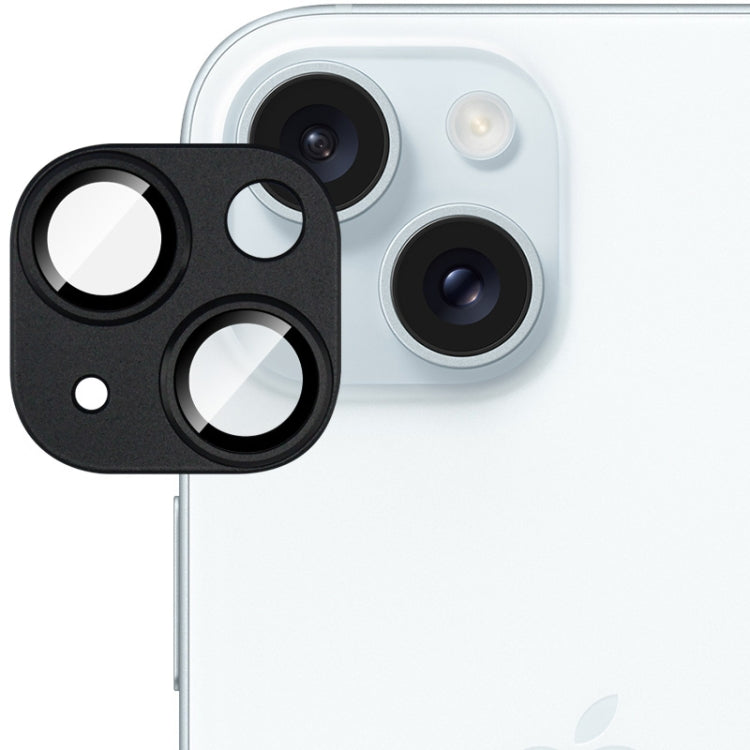 Frendorf | Für iPhone 15 / 15 Plus IMAK Metal Armor Premium Kamera Schutzfolie (Schwarz)