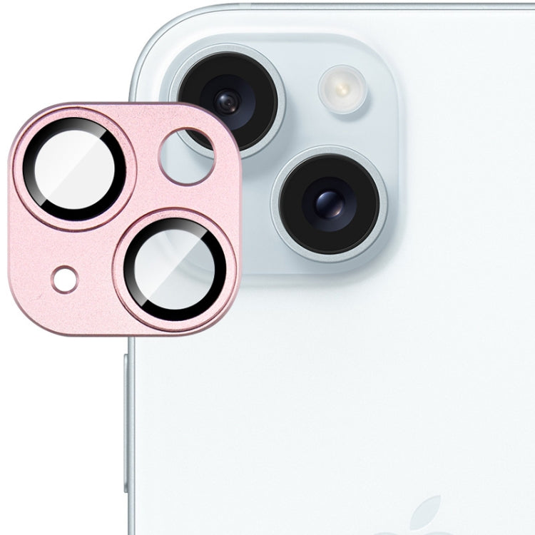 Frendorf | Für iPhone 15 / 15 Plus IMAK Metal Armor Premium Kamera Schutzfolie (Rosa)