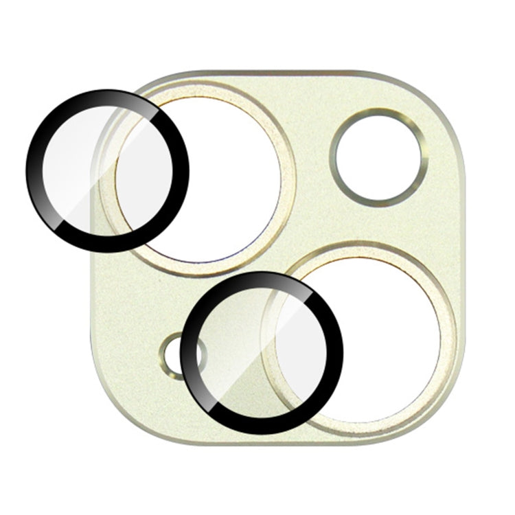 Frendorf | Für iPhone 15 / 15 Plus IMAK Metal Armor Premium Kamera Schutzfolie (Gold)