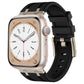 Frendorf | Für Apple Watch Series 2 42mm Stein Struktur Flüssigsilikon Uhrenarmband (Titan Schwarz)