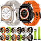 Frendorf | Für Apple Watch Series 2 42mm Stein Struktur Flüssigsilikon Uhrenarmband (Titan Schwarz)