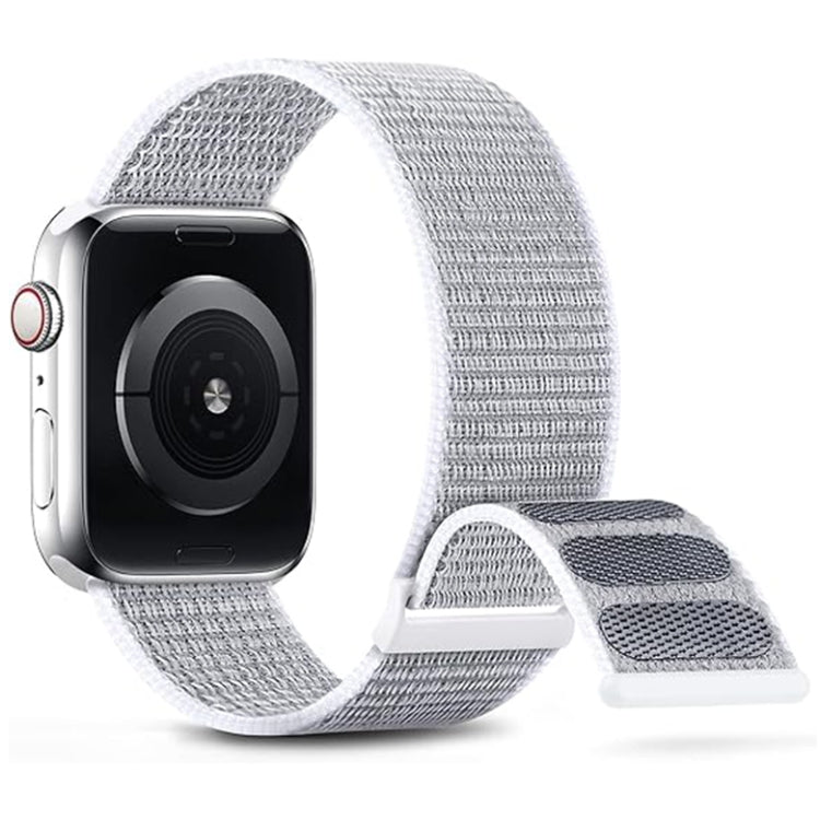 Frendorf | Für Apple Watch SE 2023 44mm Dual Hook and Loop Nylon Uhrband (Muschel)