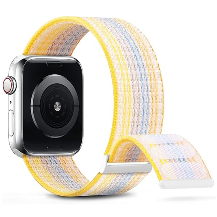 Frendorf | Für Apple Watch SE 2023 44mm Dual Hook and Loop Nylon Uhrenarmband (Buntes Sternenlicht)