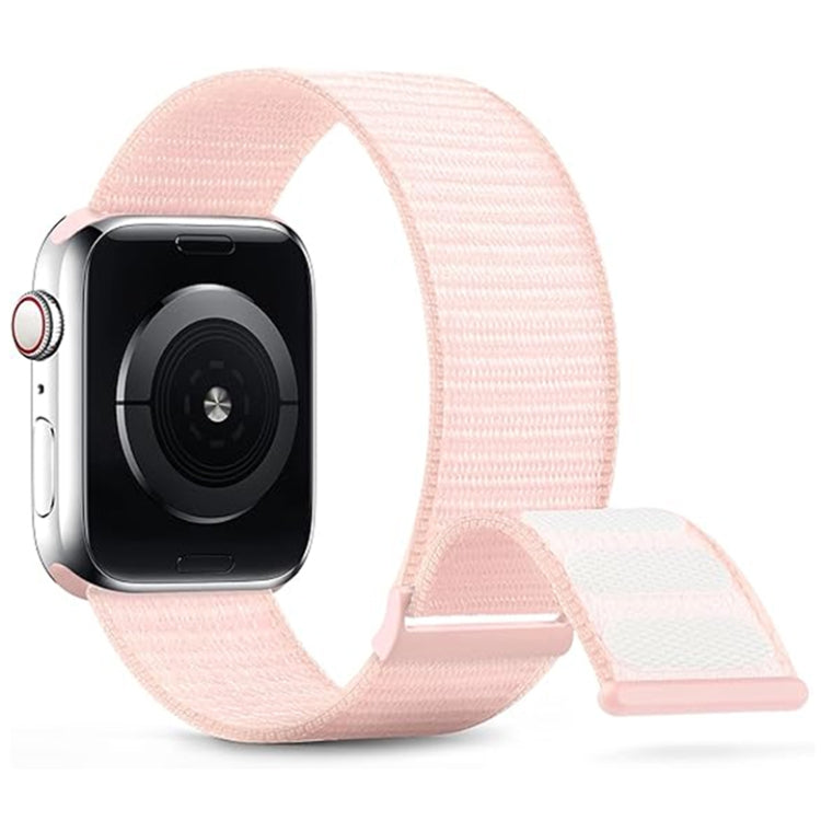 Frerndorf | Für Apple Watch Series 8 45mm Dual Hook and Loop Nylon Uhrband (Perlenpulver)