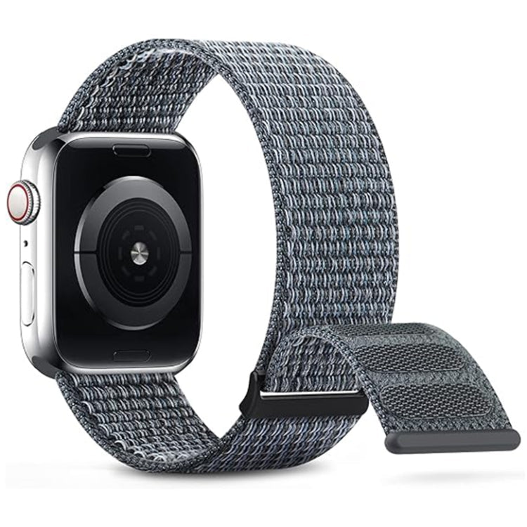 Frendorf | Für Apple Watch Series 4 40mm Dual Hook and Loop Nylon Armband (Grau)