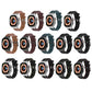 Frendorf | Für Apple Watch Series 5 40mm Krokodiltextur Flüssigsilikon-Uhrenarmband (Schwarz Weiß Schwarz)