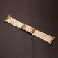Frendorf | Für Apple Watch Series 5 40mm Drei-Perlen Schmetterlingsschnalle Metall Armband (Roségold)