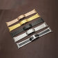 Frendorf | Für Apple Watch 38mm Drei-Perlen Schmetterlingsschnalle Metall Armband (Gold)