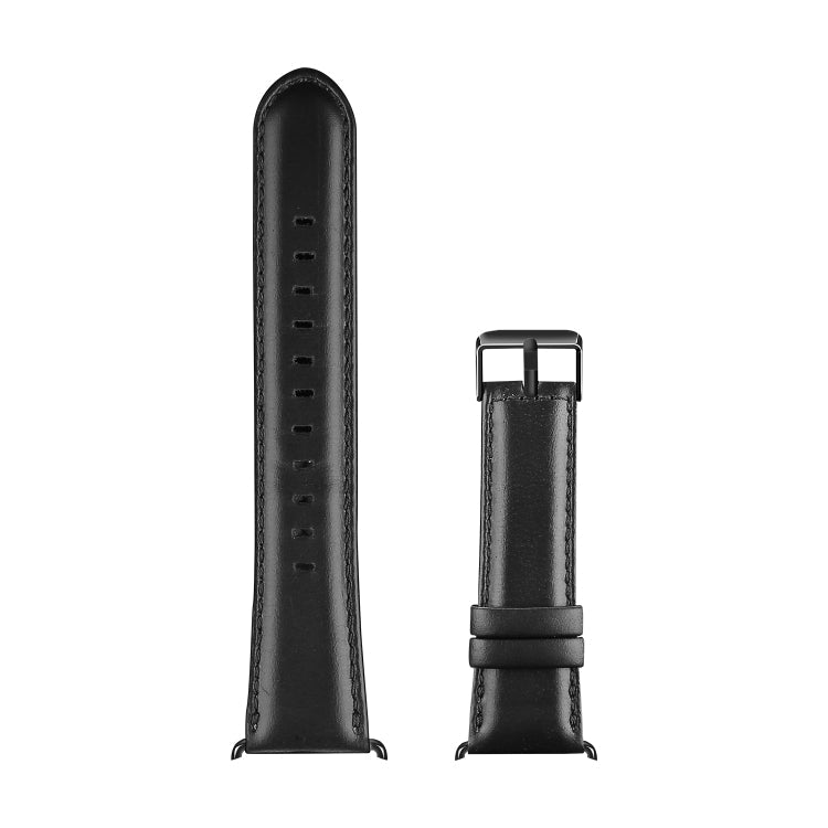 Frendorf | Für Apple Watch SE 2023 40mm DUX DUCIS Business Echtes Leder Uhrband (Schwarz)