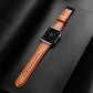 Frendorf | Für Apple Watch SE 40mm DUX DUCIS Business Echtes Leder Uhrenarmband (Khaki)