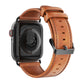 Frendorf | Für Apple Watch SE 40mm DUX DUCIS Business Echtes Leder Uhrenarmband (Khaki)