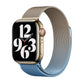 Frendorf | Für Apple Watch SE 2023 40mm Milan Gradient Loop Magnetische Schnalle Uhrenarmband (Gold Blau)