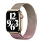 Frendorf | Für Apple Watch SE 2023 40mm Mailand Gradient Loop Magnetische Schnalle Uhrenarmband (Gold Hellrosa)