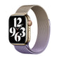 Frendorf | Für Apple Watch SE 2023 40mm Mailänder Gradient Loop Magnetverschluss Armband (Gold Lavendel)