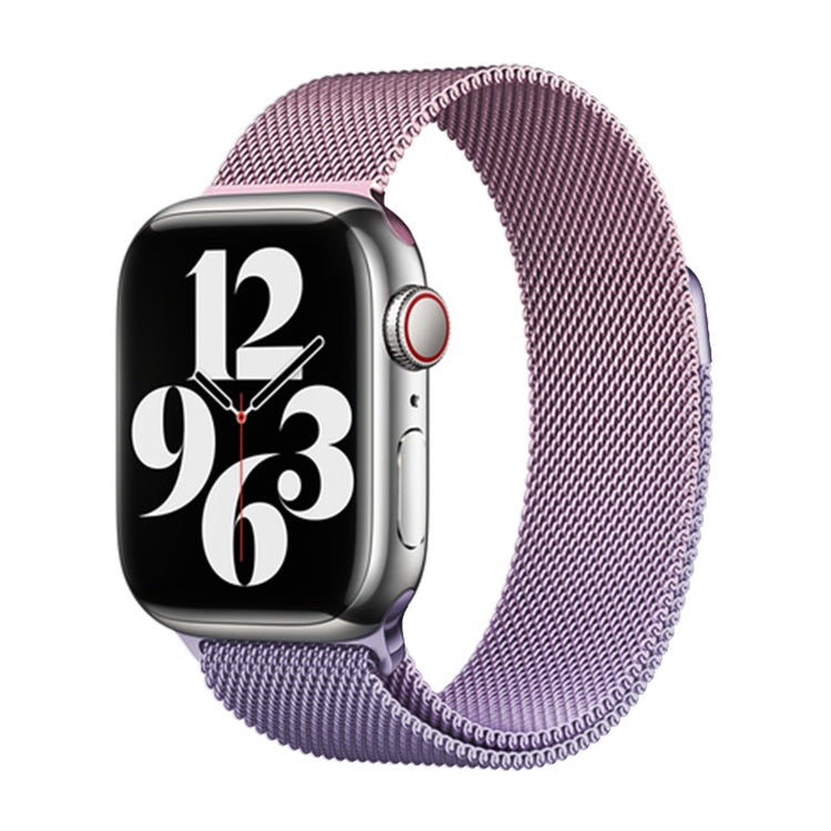 Frendorf | Für Apple Watch SE 2023 40mm Milano Farbverlauf Loop Magnetverschluss Armband (Rosa Lavendel)