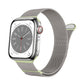 Frendorf | Für Apple Watch Series 4 40mm Zwei Farbige Milanese Loop Magnetische Armband (Sternenlicht Grün)