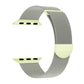 Frendorf | Für Apple Watch Series 4 40mm Zwei Farbige Milanese Loop Magnetische Armband (Sternenlicht Grün)