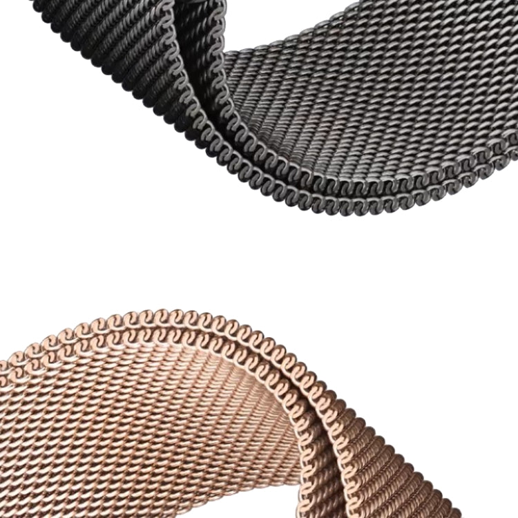 Frendorf | Für Apple Watch Series 6 44mm Zwei Farben Milanese Loop Magnetische Uhrband (Pink Orange)