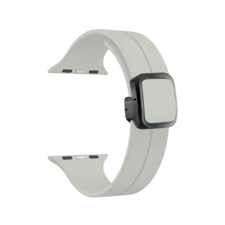Frendorf | Für Apple Watch SE 40mm Magnetische Quadratische Schnalle Silikon Uhrband (Starlight)