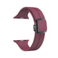 Frendorf | Für Apple Watch Series 2 42mm Magnetische Quadratische Schnalle Silikon Uhrenarmband (Weinrot)