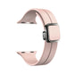 Frendorf | Für Apple Watch 42mm Magnetische Quadratische Schnalle Silikon Armband (Sandrosa)