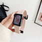 Frendorf | Für Apple Watch 42mm Magnetische Quadratische Schnalle Silikon Armband (Sandrosa)