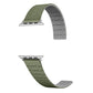 Frendorf | Für Apple Watch Series 6 44mm Zwei Farb Loop Magnetisches Silikon Armband (Grün+Grau)