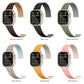 Frendorf | Für Apple Watch SE 40mm Zwei-Farben-Schlaufen-Magnetisches Silikon-Uhrenarmband (Grün+Grau)