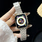 Frerndorf | Für Apple Watch Series 9 45mm Doppel-T Edelstahl Armband (Starlight)